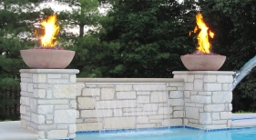 Raised Fire Bowls and Sheer Descents