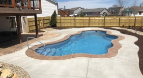 Freeform Pool with Concrete Decking