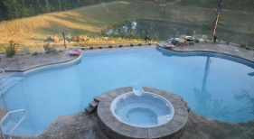 Freeform-negative-edge-infinity-pool-spa-combo-St-Louis-St-Charles-lincoln-county-Troy-MO