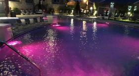 Freeform Pool at Night